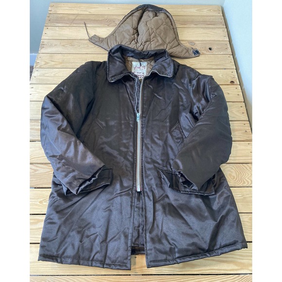 Vtg Amazon Sportswear Hooded Heavy Winter Coat L